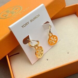 Tory Burch Gold Medal Earrings